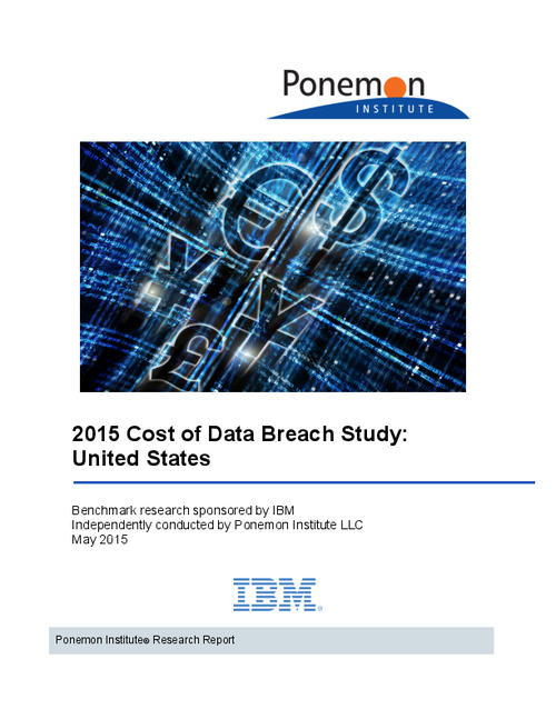 Ponemon: 2015 Cost of Data Breach Study (US)