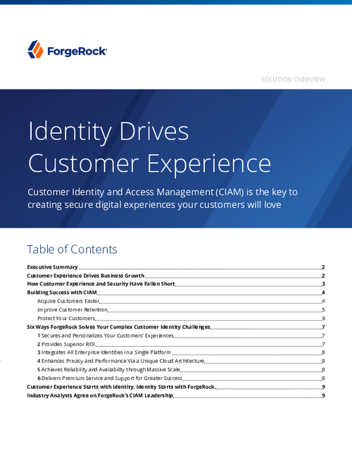 Identity Drives Customer Experience