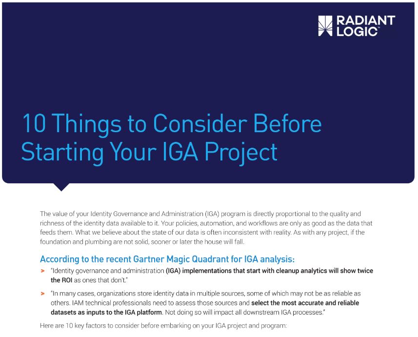 10 Things to Consider Before Starting Your IGA Project