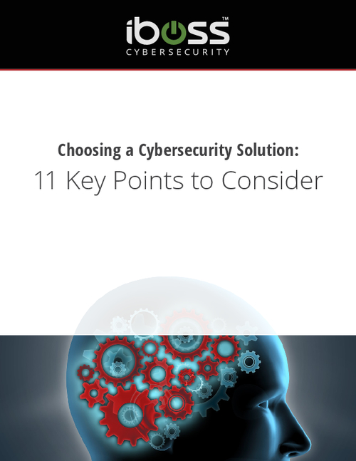 11 Points to Consider in Choosing a Cybersecurity Solution