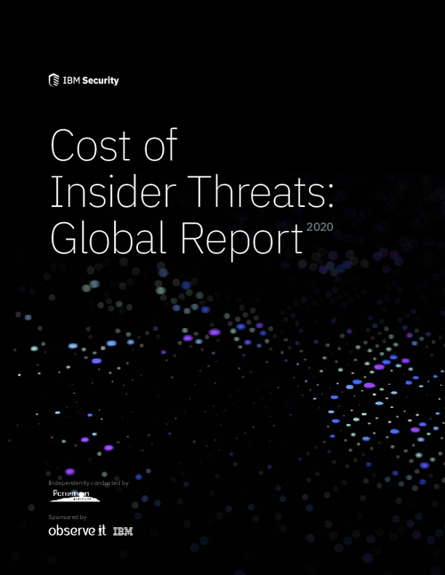2020 Ponemon Cost of Insider Threats Global Report