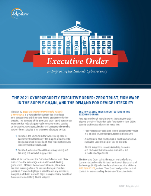 The 2021 Cybersecurity Executive Order