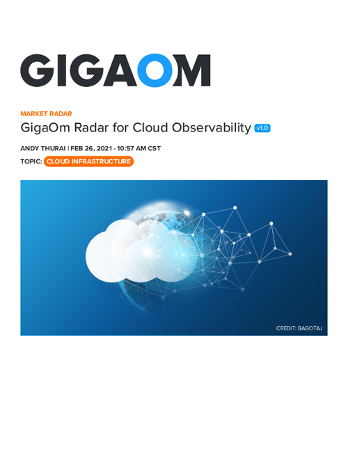 2021 GigaOm Radar for Cloud Observability Distinguishes Splunk as a Market Leader