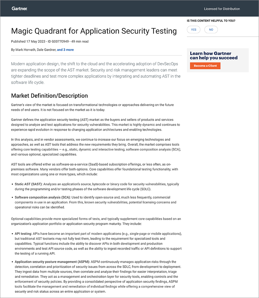 Firewall Gartner Magic Quadrant 2023