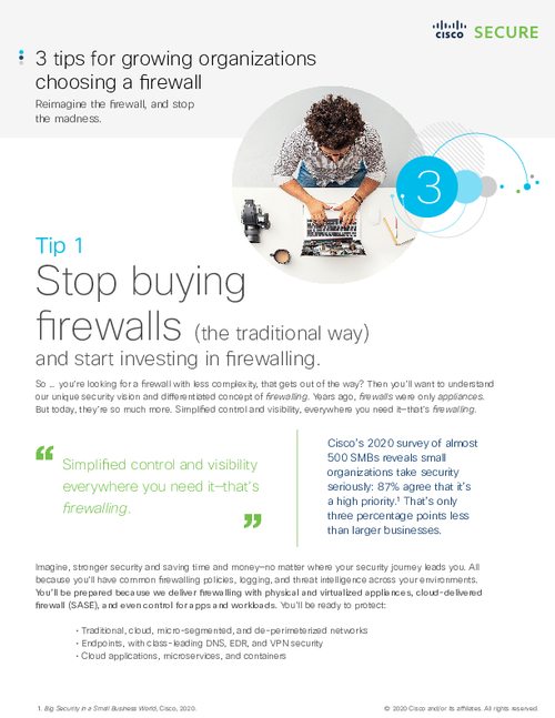 3 Tips for Growing Organizations Choosing a Firewall