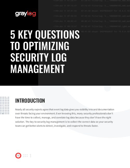 5 Key Questions To Optimizing Security Log Management