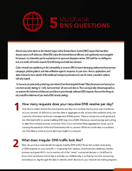 5 Must-Ask DNS Questions