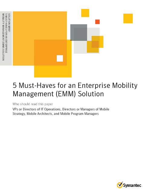 5 Requirements for Secure Enterprise Mobility