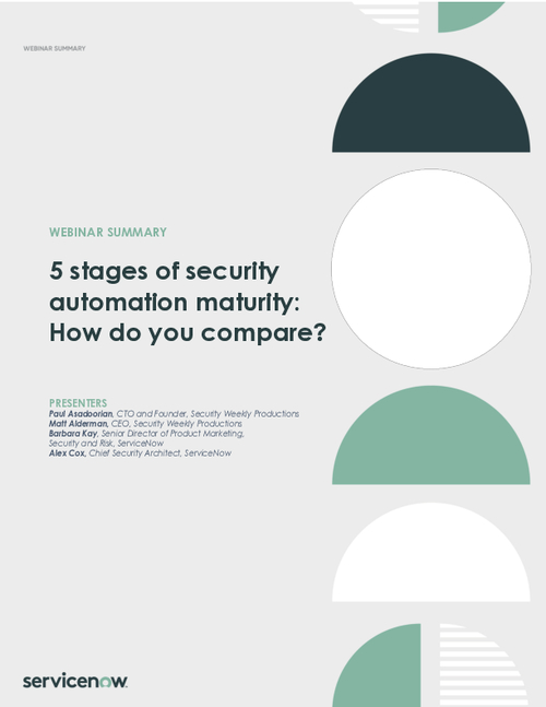 5 Stages of Security Automation Maturity: How Do You Compare?