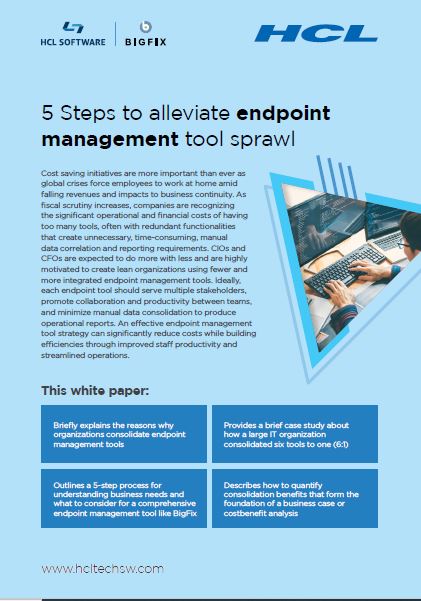 5 Steps To Alleviate Endpoint Management Tool Sprawl