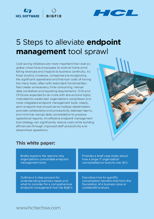 5 Steps to Alleviate Endpoint Management Tool Sprawl