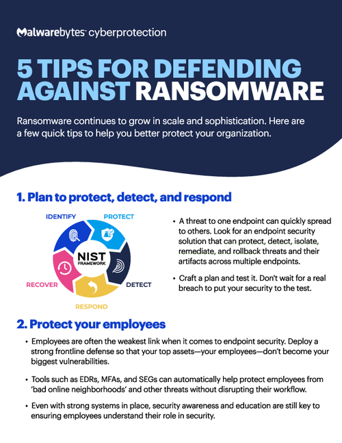 5 Tips for Defending Against Ransomware