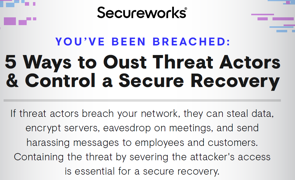5 Ways to Oust Threat Actors & Control a Secure Recovery