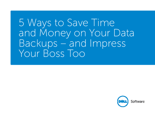 5 Ways to Save Time and Money on Your Data Backups