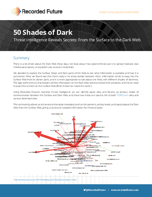 50 Shades of Dark: How to Use the Dark Web for Threat Intelligence