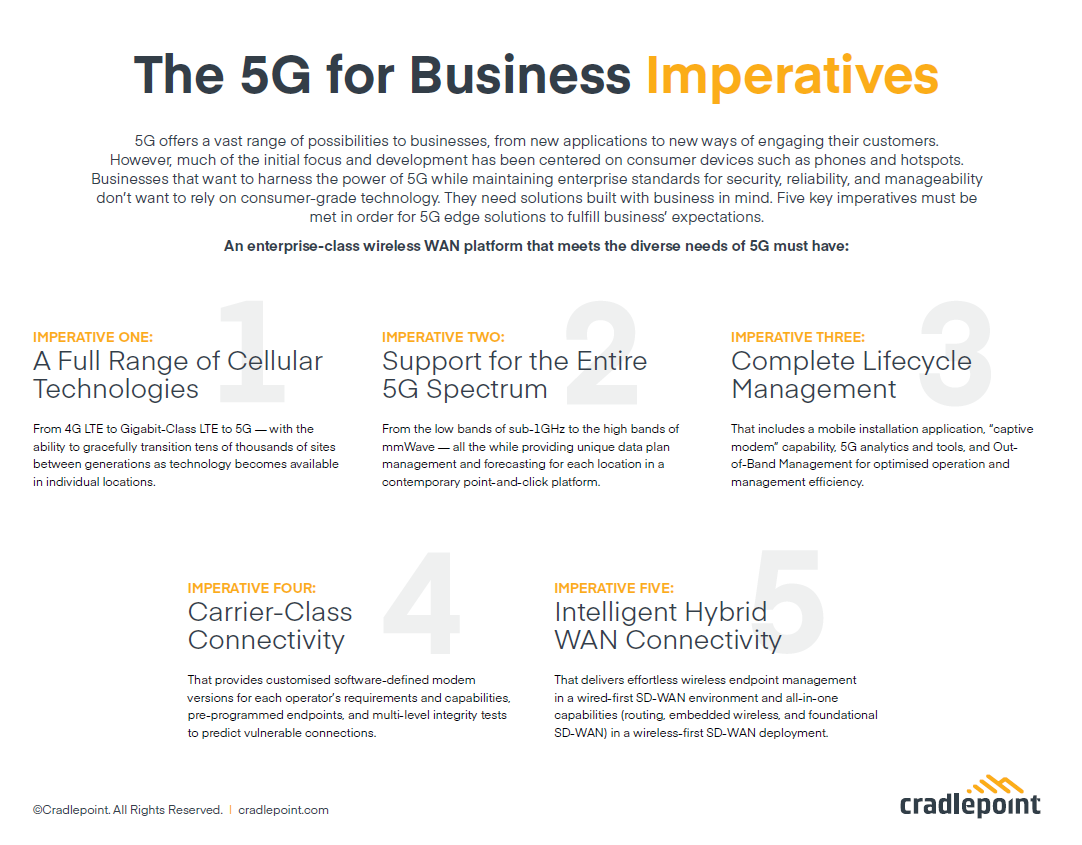 The 5G for Business Imperatives