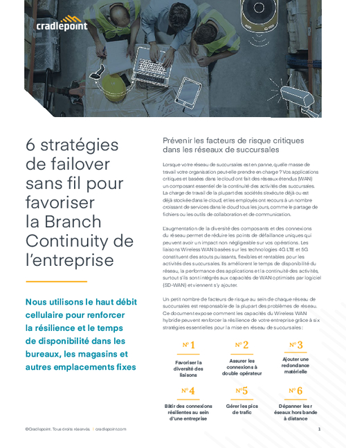 6 Wireless Failover Strategies for Enterprise Branch Continuity (French Version)