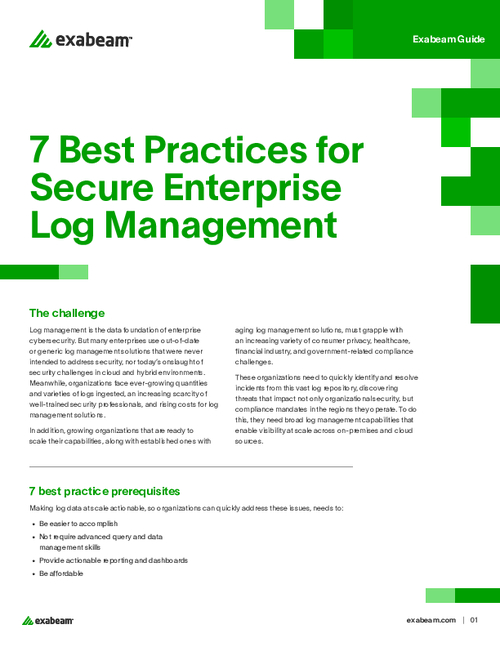 7 Best Practices for Secure Enterprise Log Management