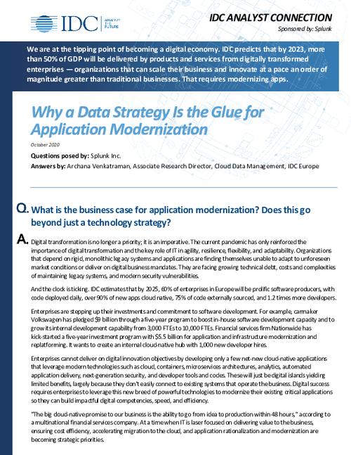 Why a Data Strategy Is the Glue for Application Modernization