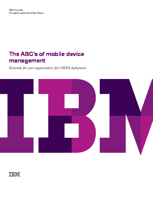 The ABC's of Mobile Device Management