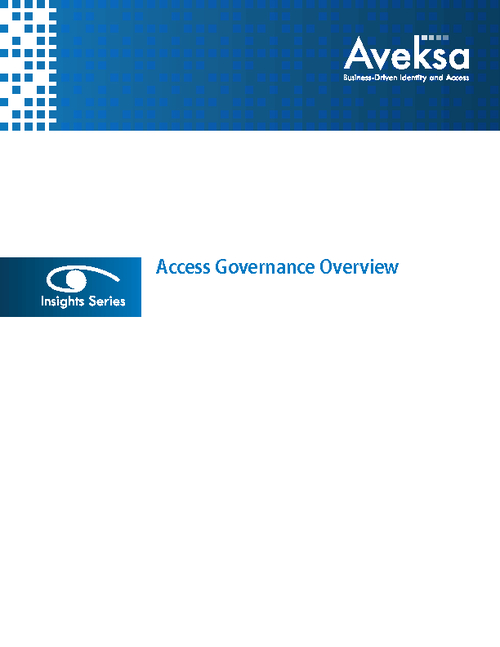 Accomplishing Access Governance in a Secure, Cost-Effective Manner