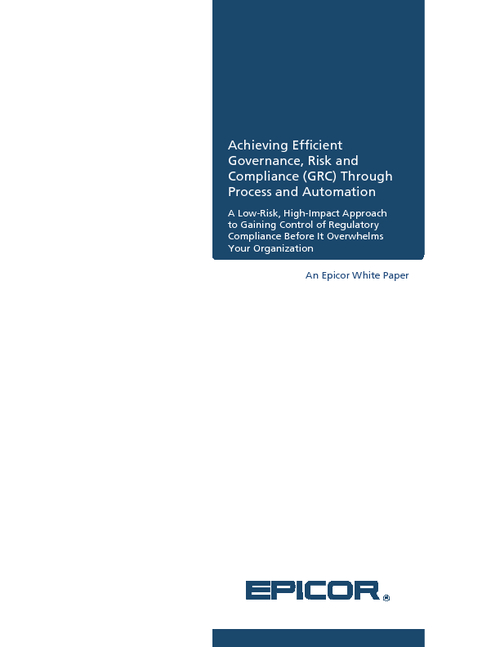 Achieving Efficient Governance, Risk & Compliance Through Process & Automation