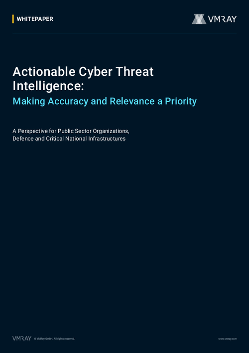 Actionable Cyber Threat Intelligence: Making Accuracy and Relevance a Priority