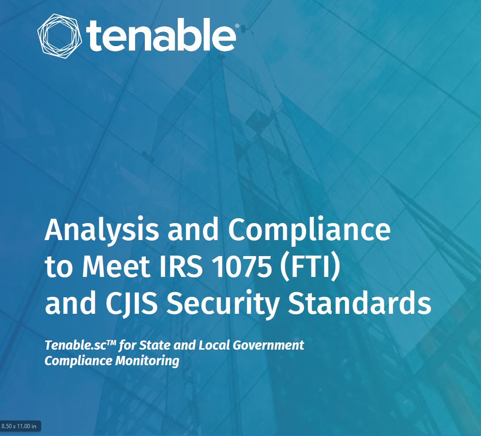 Analysis and Compliance to Meet CJIS and FTI Security Standards