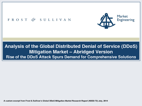 Analysis of the DDoS Threat Landscape