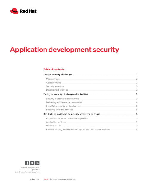 Application Development Security