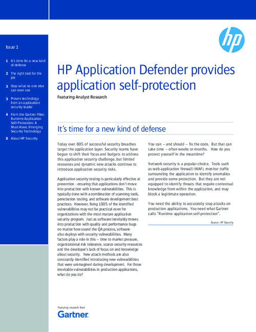 Application Self-Protection - It's Time For a New Kind of Defense