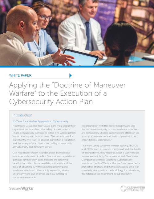 Applying the 'Doctrine of Maneuver Warfare' to the Execution of a Cybersecurity Action Plan