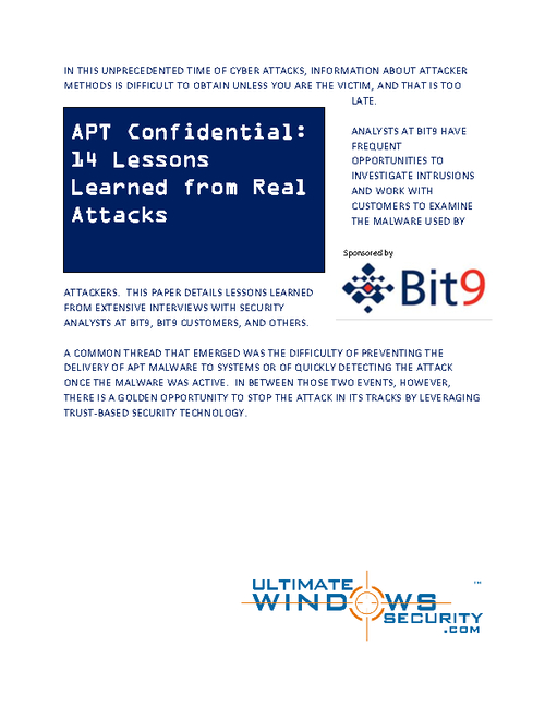 APT Confidential: Top Lessons Learned From Real Attacks