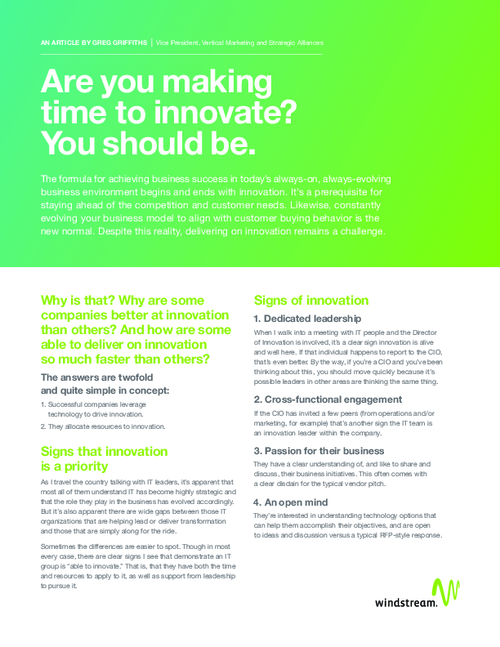 How to be an Innovative Security Leader
