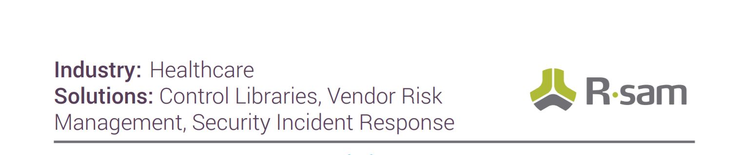 Assess, Manage and Respond to Security Risks in Heathcare