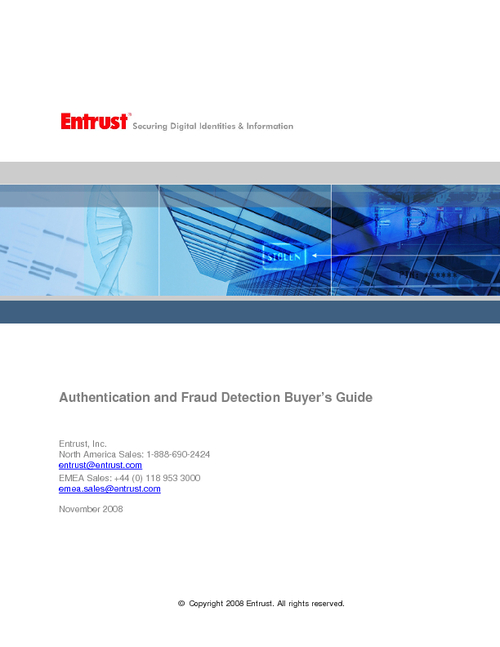 Authentication and Fraud Detection Buyer's Guide