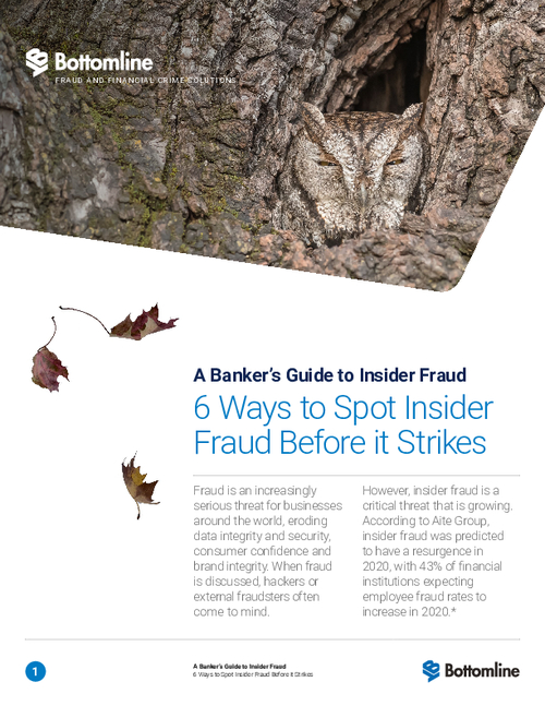 A Banker's Guide to Insider Fraud: 6 Ways to Spot Insider Fraud Before It Strikes