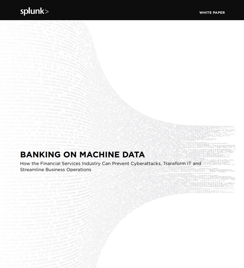 Banking on Machine Data