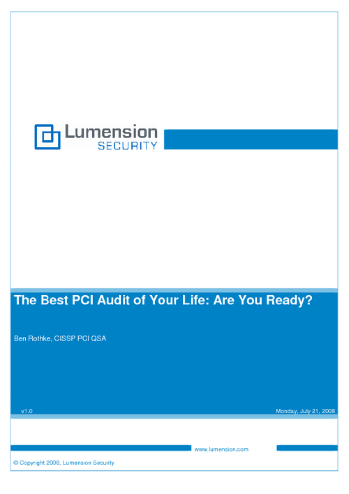 The Best PCI Audit of Your Life