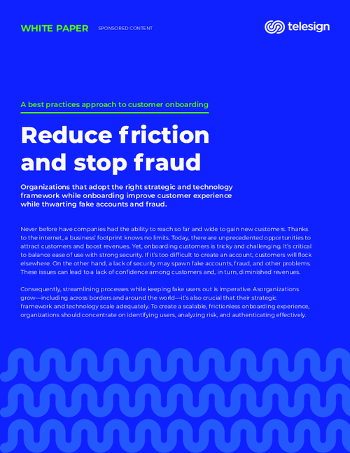 Best Practices Approach to Customer Onboarding: Reduce Friction and Stop Fraud