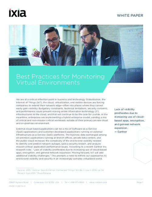 Best Practices for Monitoring Virtual Environments
