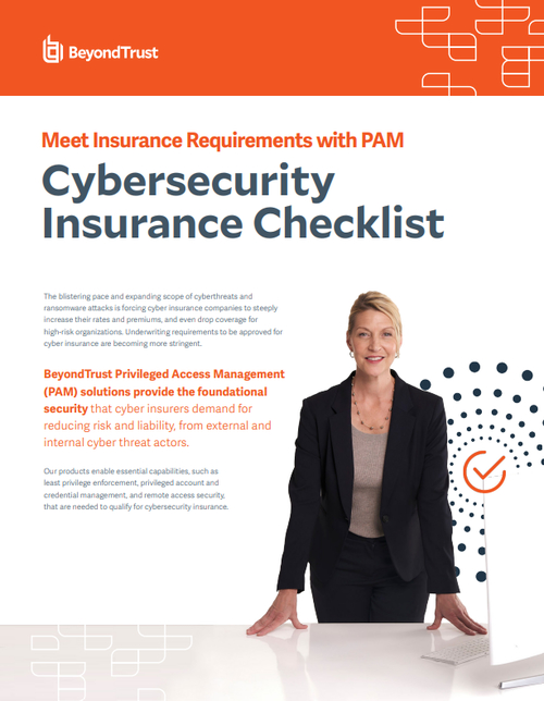 BeyondTrust: Cybersecurity Insurance Checklist