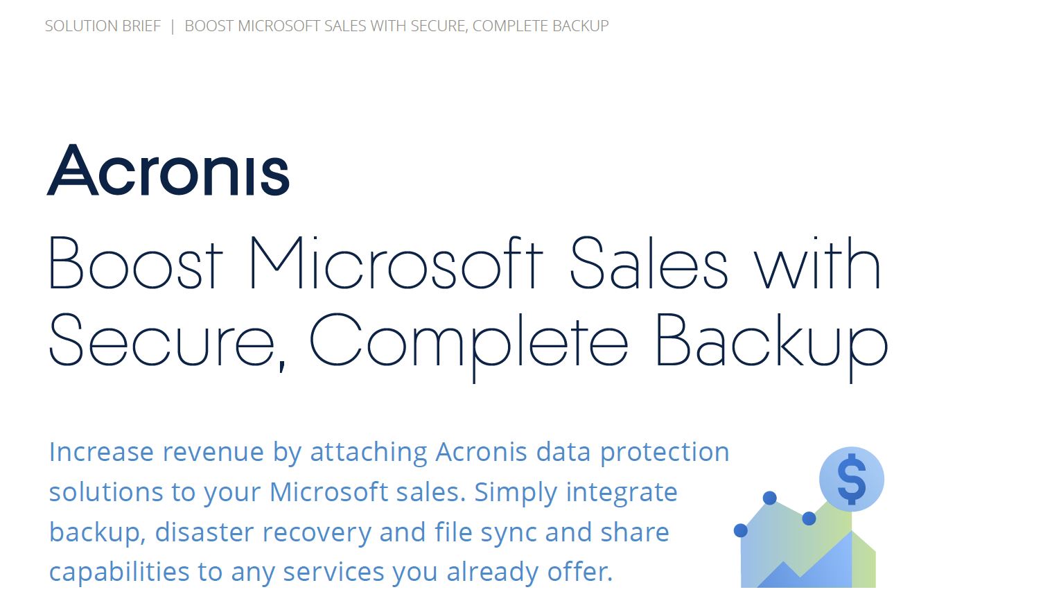 Boost Microsoft Sales with Secure, Complete Backup