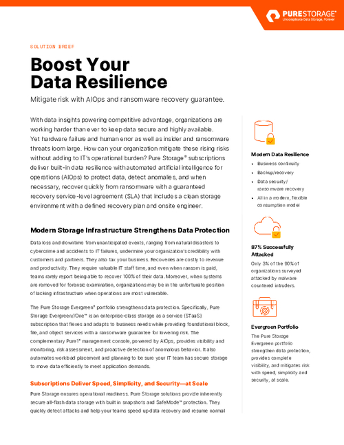 Boost Your Data Resilience 