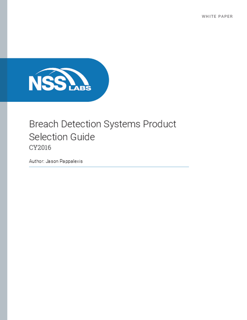 Breach Detection Systems: Product Selection Guide
