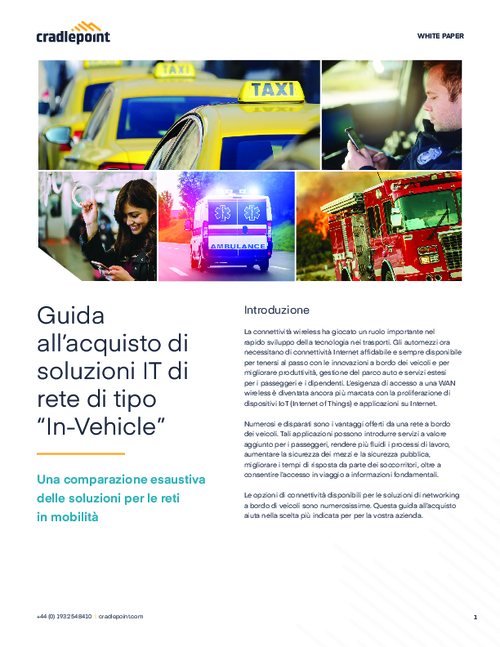 IT Buyers’ Guide for In-Vehicle Network Solutions (Italian Version)