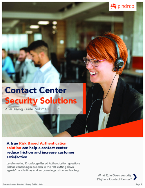 A Buyer's Guide to Contact Center Security Solutions