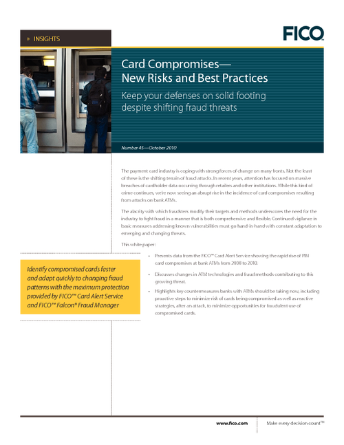 Card Compromises - New Risks & Best Practices