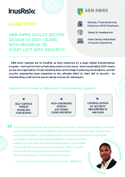 Case Study: ABN Amro Secure Design for Digital Transformation to the Cloud
