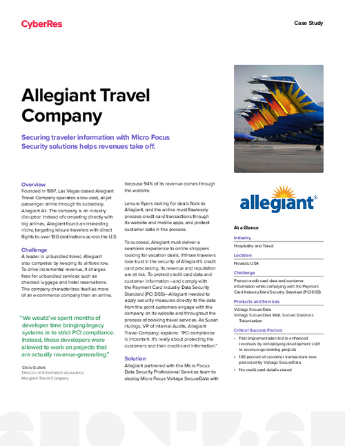 Case Study: Allegiant Travel Company
